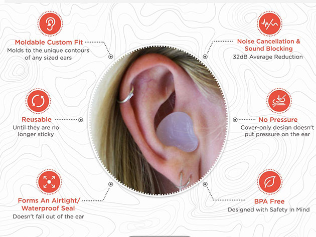 Vibes Moldable Silicone Earplugs (2-Pack)