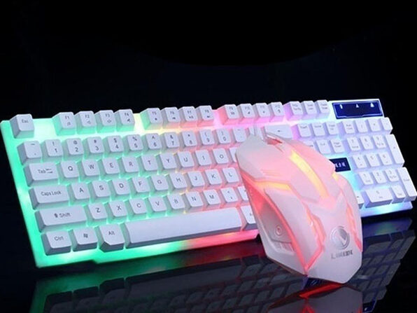 white light up keyboard wireless