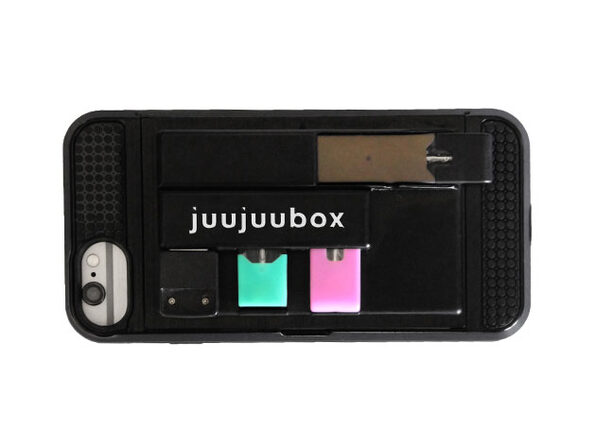 juul cigarette holder Silver Basic Device Kit Display of 8 Vape Holder Wallet Pouch Keychain  compatible with JUUL e Silicone Vape Holder  Smokezilla