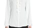 Bar III Women's Ruffle-Front Button-Up Blouse White Size X-Small