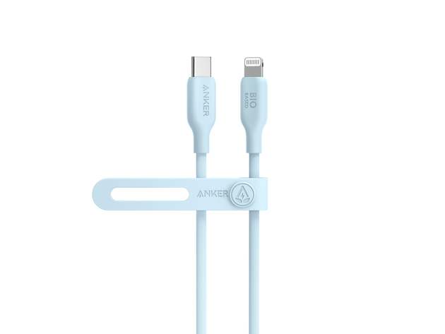 Anker 541 USB-C to Lightning Cable (Bio-Based/3ft/Misty Blue)