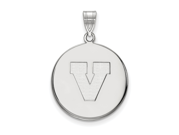 NCAA 14k White Gold U. of Virginia Large Disc Pendant
