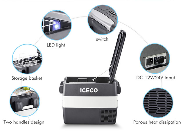ICECO JP: 50L Portable Fridge Freezer with SECOP Compressor