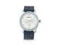 Breed Rio Leather-Band Watch w/Day/Date - Blue/Silver