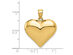 Puffed Heart Pendant Necklace in 14K Yellow Gold with Chain