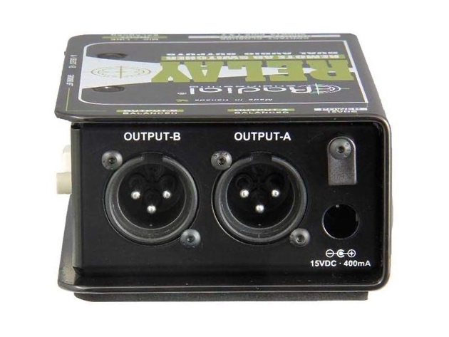 Radial Engineering Relay XO Balanced AB Signal Switcher Switch for Vocal Microphones (Distressed Box)