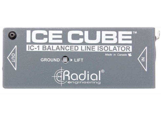 Radial Engineering IceCube IC-1 Balanced Line Isolator and Hum Buzz Eliminator (Like New, Damaged Retail Box)