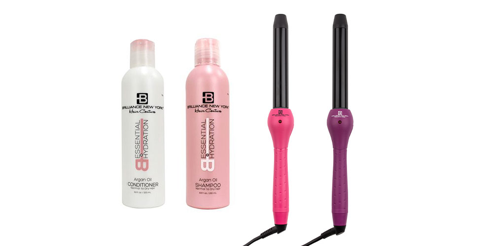 1" Curling Iron & Shampoo + Conditioner Bundle