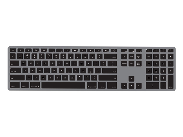 Matias Backlit Wireless Aluminum Keyboard for Mac (Space Grey)