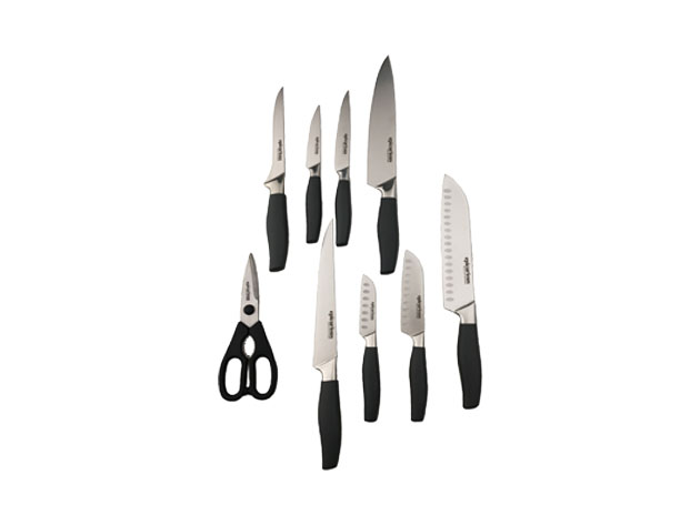 9-Piece Cutlery Set by Epicurious (Grey)
