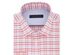 Tommy Hilfiger Men's Fitted Performance Stretch Blue Check Dress Shirt Red Size 15X34-35"