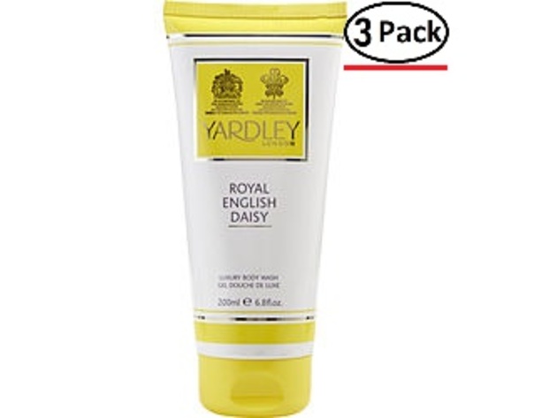 Yardley By Yardley Royal English Daisy Body Wash 6.8 Oz For Women (Package Of 3)