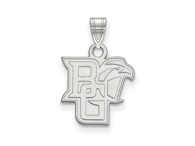 Sterling Silver Bowling Green State Small 'BG' Mascot Pendant