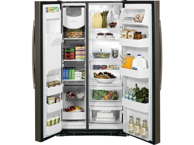 GE GSS25GMHES 25 Cu. Ft. Slate Side-by-Side Refrigerator