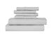 6-Piece Bamboo-Blend Comfort Luxury Sheet Set (Silver/Queen)