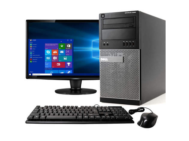 Dell Optiplex 9020 Tower Computer PC, 3.20 GHz Intel i5 Quad Core Gen 4, 8GB DDR3 RAM, 1TB Hard Disk Drive (HDD) SATA Hard Drive, Windows 10 Home 64bit (Renewed)