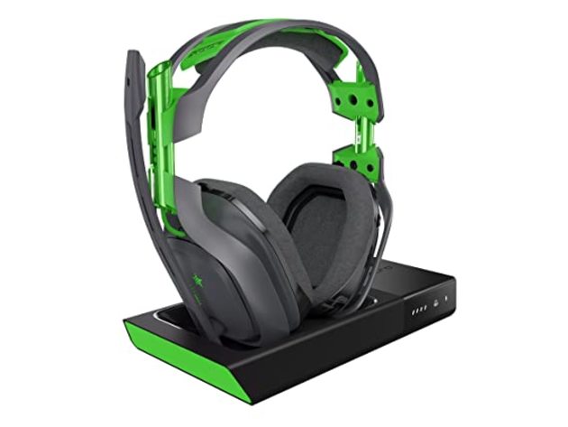 ASTRO Gaming Xbox One + PC A50 Wireless Dolby Gaming Headset - Black/Green (Used, Damaged Retail Box)