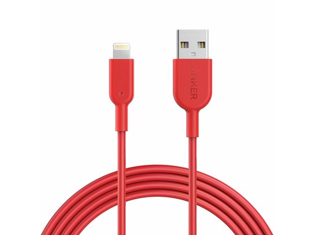 Anker 321 USB-A to Lightning Cable (Red/6ft)